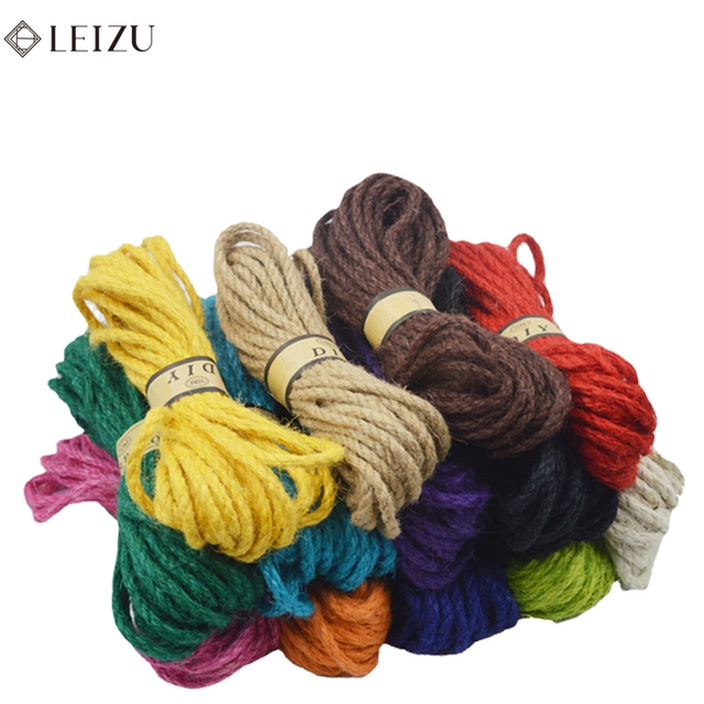 6mm Colored Jute Twine Rope for Crafts Gift Wrapping Packing Gardening and  Wedding Decor 10 Yards/